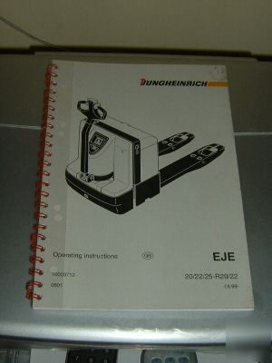 Jungheinrich eje series operators manual