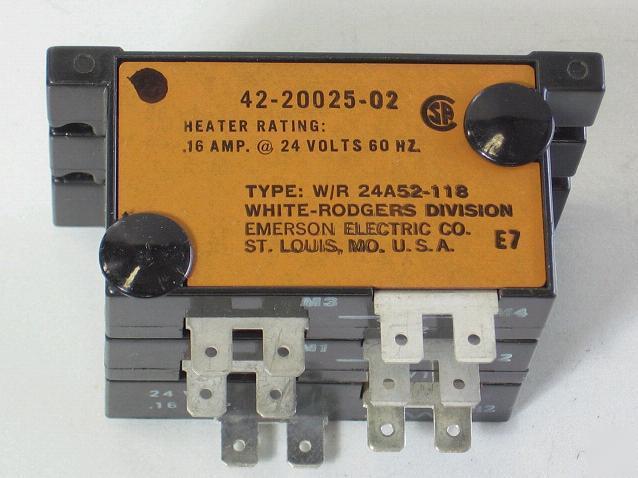 White-rodgers 24A52 118 time delay relay 