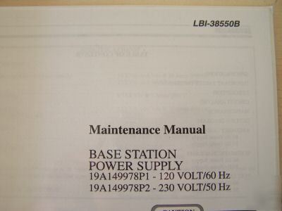 Ge macom mastr 3 maintenance manual