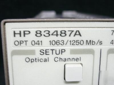 Hp 83487A optical/electrical 3GHZ/20GHZ module opt 041