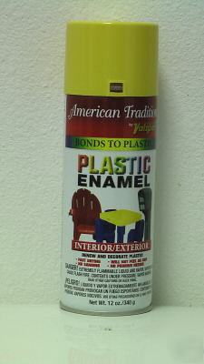 6 cans of american tradition plastic enamel - sunshine