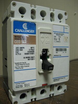 Challenger ced CED3225 225 amps circuit breaker