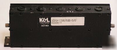 K&l 5C40-1720/X20-0/0 1720 mhz bandpass filter