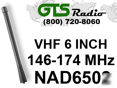 Motorola NAD6502 vhf 6 inch heliflex antenna for PR400