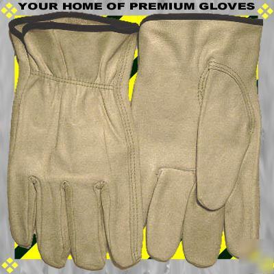 3P xxxlg wholesale leather work gloves topgrain cowhide