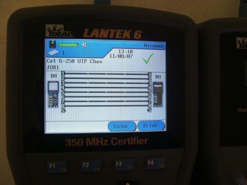 Ideal lantek 6 CAT5E CAT6 cable tester certifier