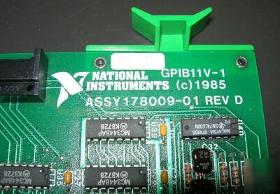 National instruments GPIB11V-1 interface card + adapter