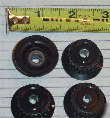 Tektronix 500-series oscilloscope knobs black 1 1/4