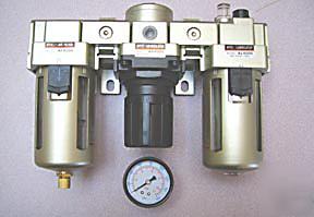 New stc air line filter-regulator-lubricator combo 3/8