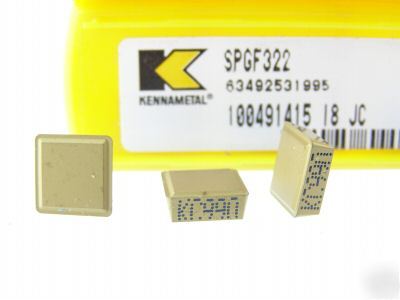 New 105 kennametal spgf 322 KC990 carbide inserts N007
