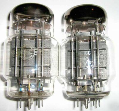 Rare 6C18C / 6C33C audiophile triode tubes lot of 2 