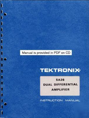 Tek 5A26 svc/ops manual in two resolutions & A3 + A4