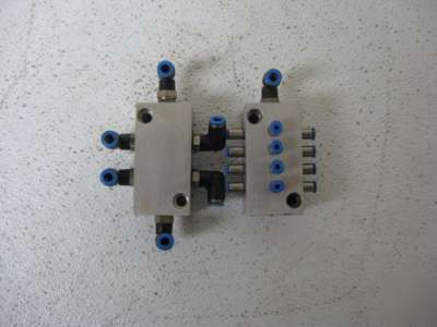 Festo 9499 107 valve block lot of 2