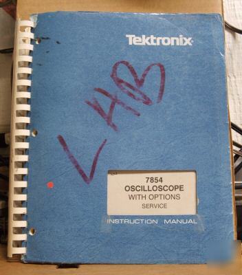 Tek tektronix 7854 original full service manual - big 