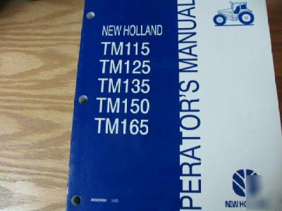 New holland TM115 to TM165 tractors operators manual