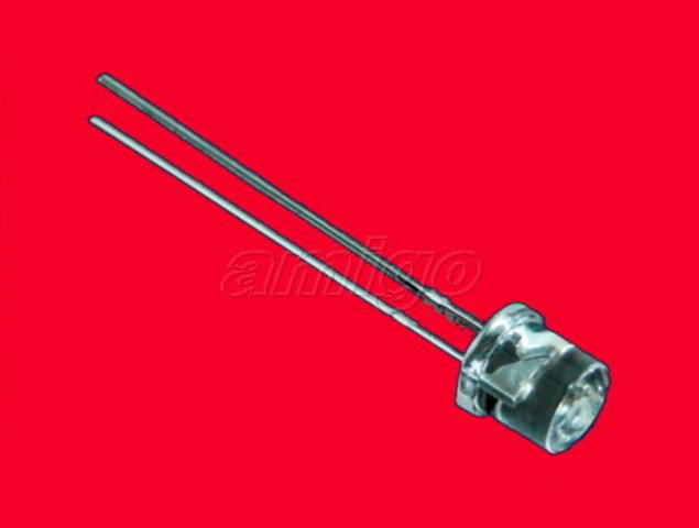 30X red 5MM flat top wide angle led free resistors