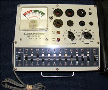 Layfayette te-50 tube tester in working condition