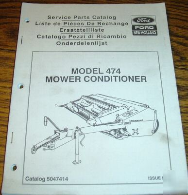 New holland 474 mower conditioner parts catalog nh hay