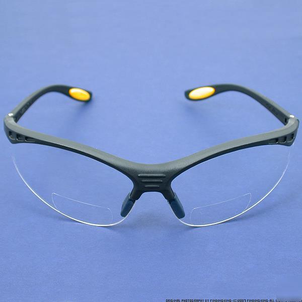Dewalt reinforcer bifocal 3.0 clear lens safety glasses