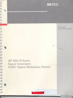 Esg-d series users & programming nadc digital modulatio