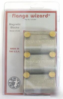 Flange wizard 3-28 magnetic blocks, hold strait edge