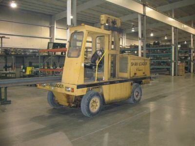 Forklift shaw climax sideloader 9000 lbs diesel