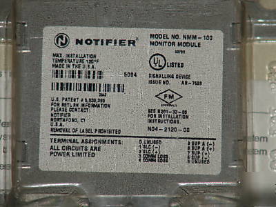 New notifier by honeywell nmm-100 monitor mod 4 alarms