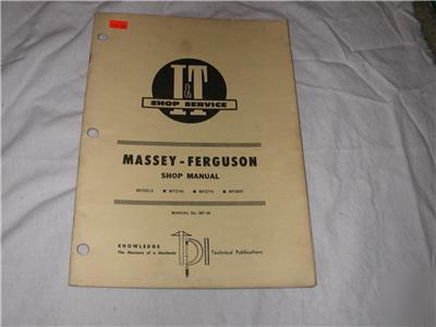 Massey ferguson MF2745 MF2775 MF2805 tractor manual