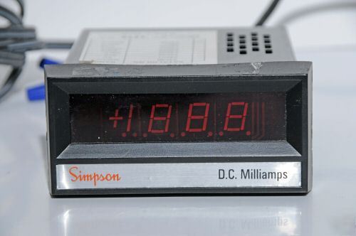 Simpson digital dc 200 milliammeter model 24506