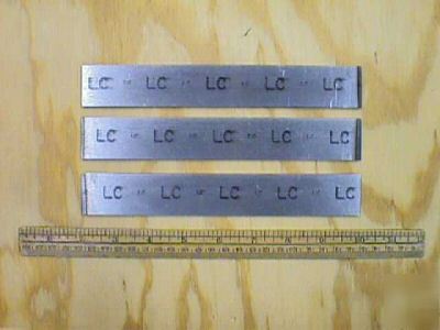 3 pcs. of C1018 low carbon steel 3/16 x 1 1/4 x 8