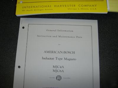 American bosch magneto instruction manual MJC4A MJC6A