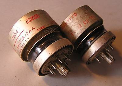 (2) eimac 4X150A 7034 xmtg. tetrode vacuum tubes, 250W