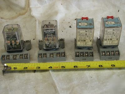 Lot of (4) electrical contacts - up to 10 amp & 1/3 hp