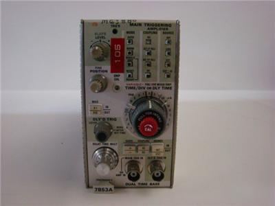 Tektronix 7B53A oscilloscopes dual time base plug-in