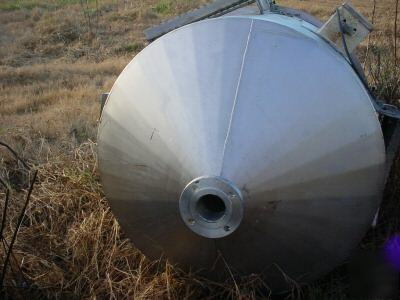 160GAL stainless 316LSS sanitary mix tank