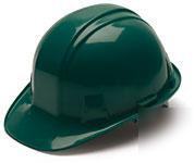 4 pt. snap lock suspension hard hat-green