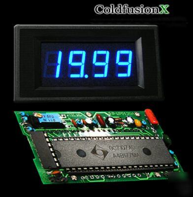 Blue led dc 0-20A 3 1/2 digital led amp current meter