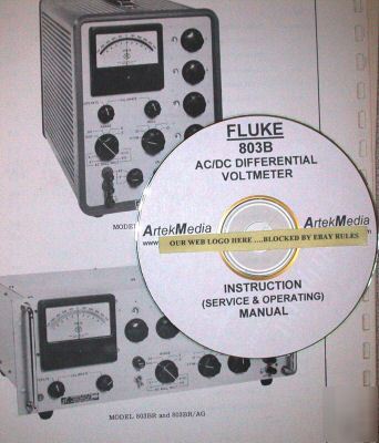 Fluke 803B instruction (service & operating) manual