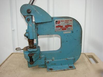 Roper whitney jensen pexto 118 hand punch press