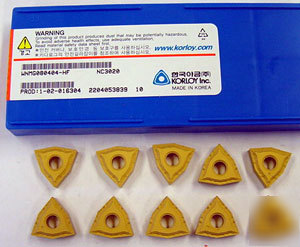 10 pcs korloy WNMG431-hf steels finish carbide inserts