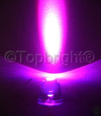 200 pcs megabright pink led 10MM 50000 mcd f/r & f/sh