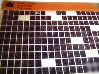 Ih 6388 6588 6788 tractor parts book catalog microfiche