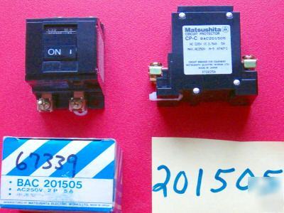 New matsushita BAC201505 circuit breaker 3A bac 201505 