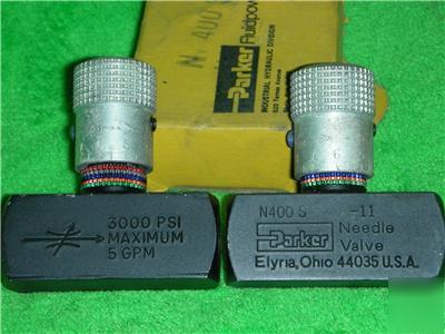 3 parker fluid power industrial hydraulic needle valve