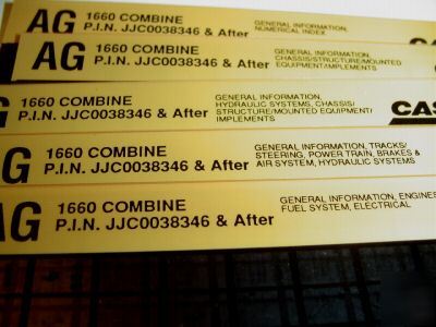 Case ih 1660 combine parts catalog book microfiche