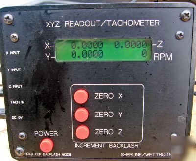 Sherline 4400 lathe digital readout tachometer + more 