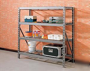 Whalen storage industrial rack w/ wire deck