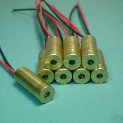 8 x 650NM 5MW laser dot module 3VDC full brass case