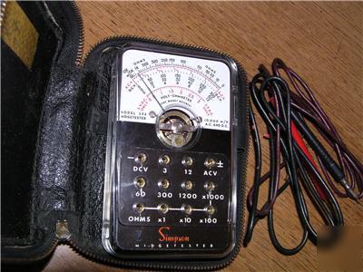 Vintage simpson midgetester volt ohm multimeter