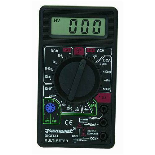 Compact digital multimeter multi function ac/dc tester